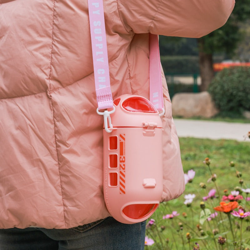 Cute Train Shape Travel Water Bottle