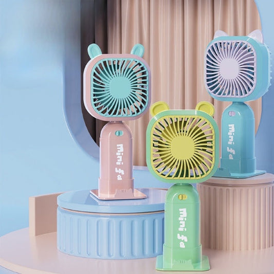 Rechargeable Mini Portable Fan with Mobile Holder