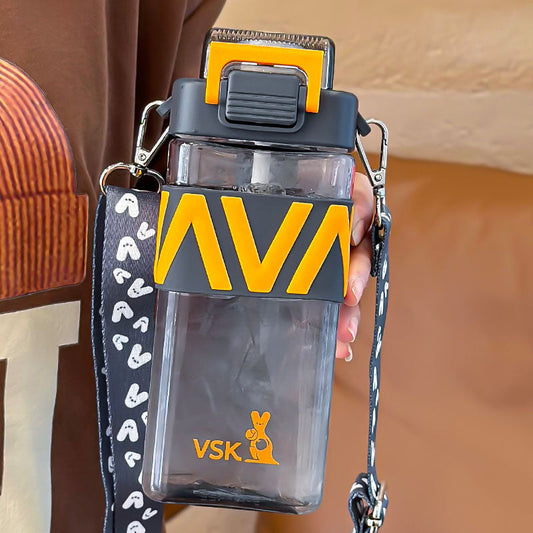 Cute Square Sippy Water Bottle