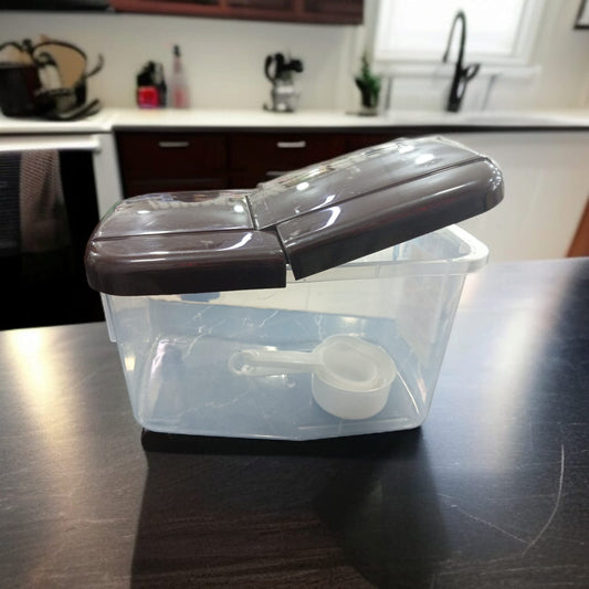 Rice And Flour Container With Wheel