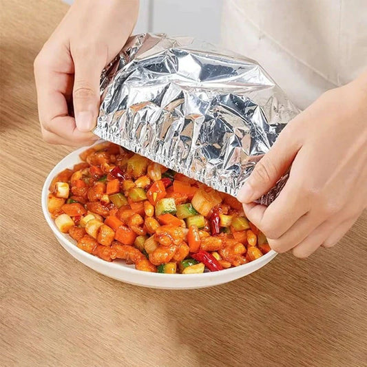 Pack of 10 Aluminum Plate Foil Covers