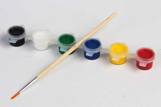 Water Colour Paint 6Pcs Set With Brush.