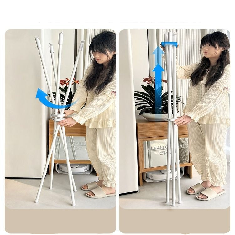 Folding X Shape Clothes Drying Rack