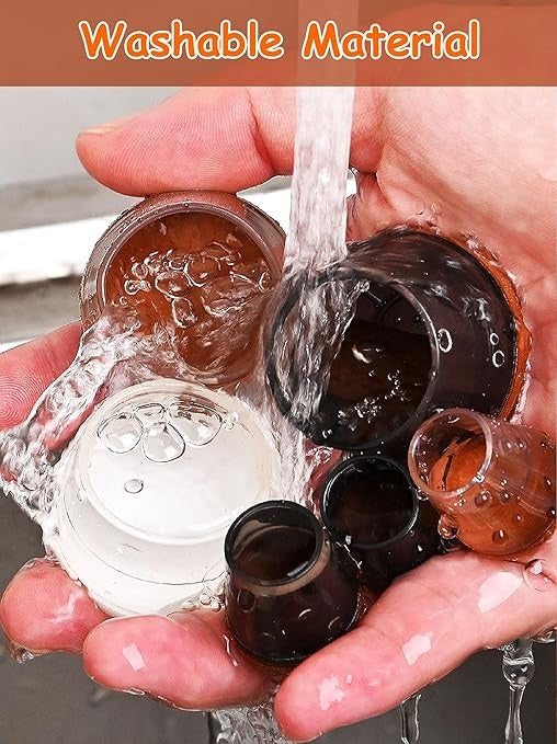 4 Pcs Silicone Chair Leg Protectors With Felt Pads