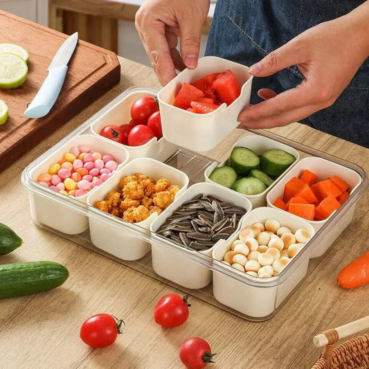 8 Compartment Snack Storage Box