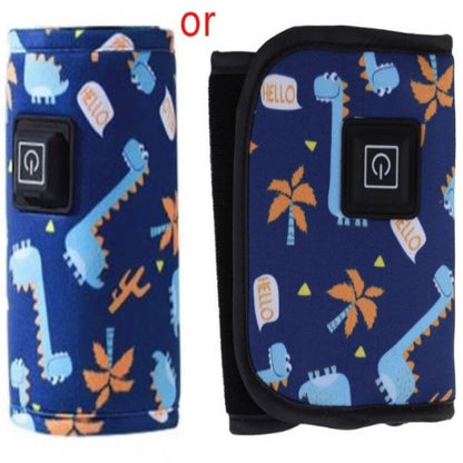 Portable USB Baby Bottle Warmer - Travel Milk Warmer Baby Feeding Bottle Warmer - Heating Thermostat Food Warmer