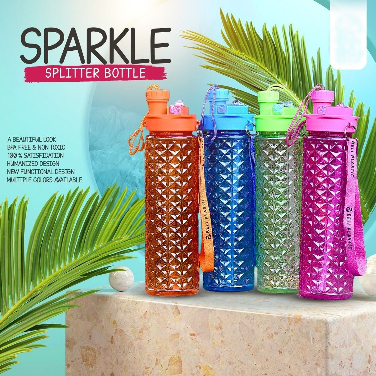 Sparkle Water Bottle for Kids