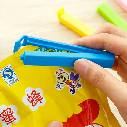 12Pcs - Portable Kitchen Storage Food Sealing Bag Clips.