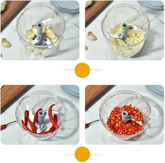 3 Blade Manual Vegetable Speedy Chopper (High Quality)