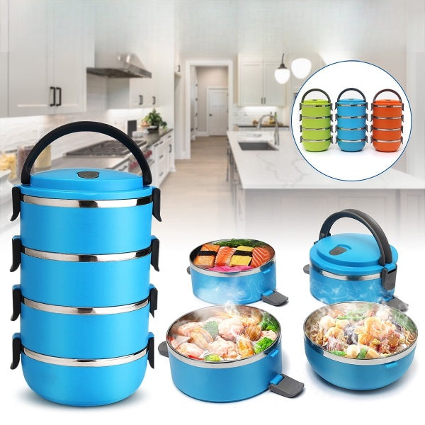 4 Layer Heat Insulated Lunchbox