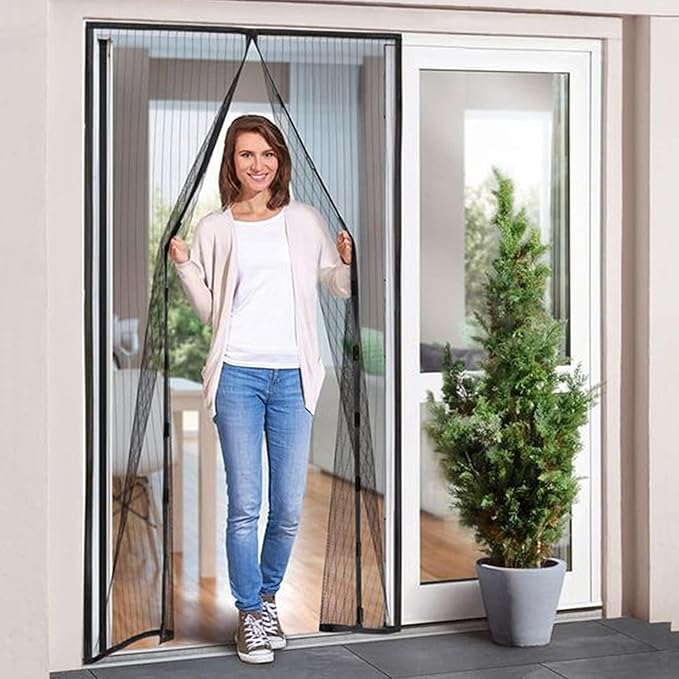 Magnetic Screen Door Net  (78 Inch x42 Inch)