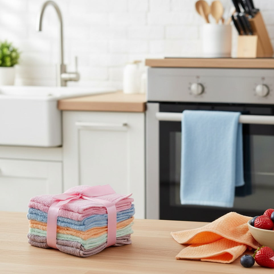 6Pcs Pack Kitchen Cleaning Towel