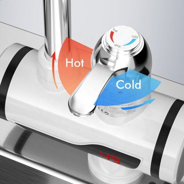 Instant Temperature Display Hot Water Heater Electric Faucet Kitchen Winter Warm (BL SMART)