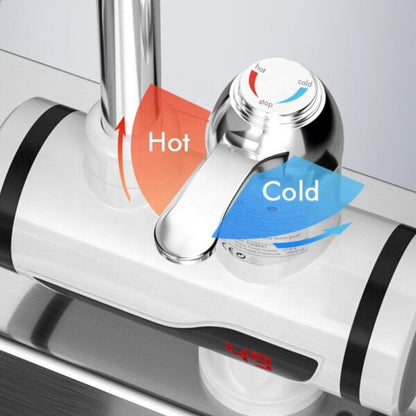 Instant Temperature Display Hot Water Heater Electric Faucet Kitchen Winter Warm (BL SMART)