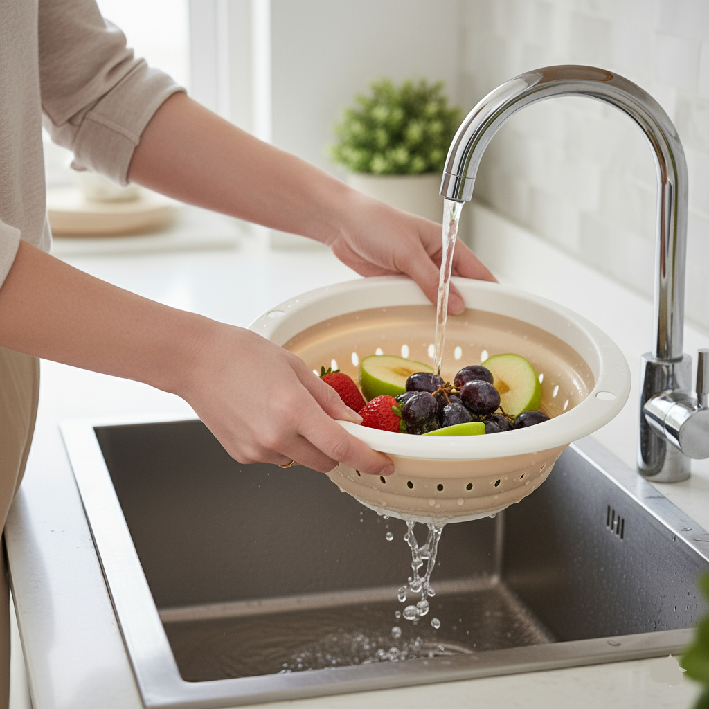 Silicon Foldable Fruits & Vegetables Basket