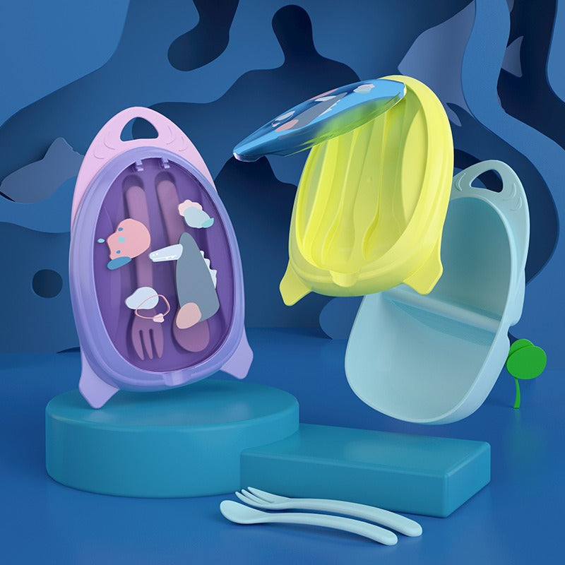 Kids School Lunchbox with Spoon & Fork