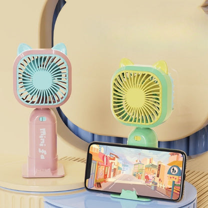 Rechargeable Mini Portable Fan with Mobile Holder