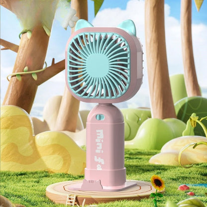 Rechargeable Mini Portable Fan with Mobile Holder