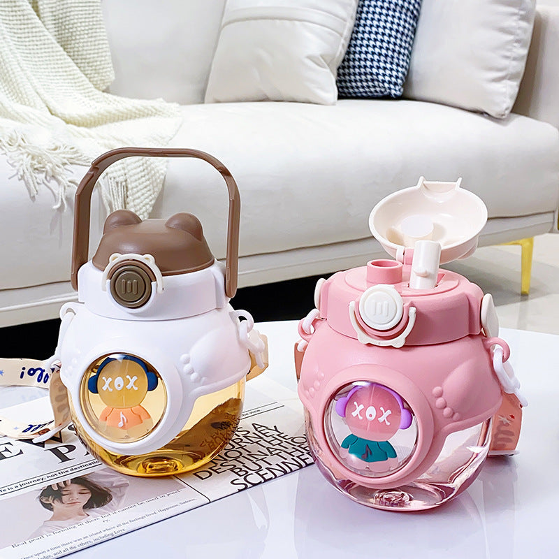 Hug Bear Double Drink Big Belly Water Bottle