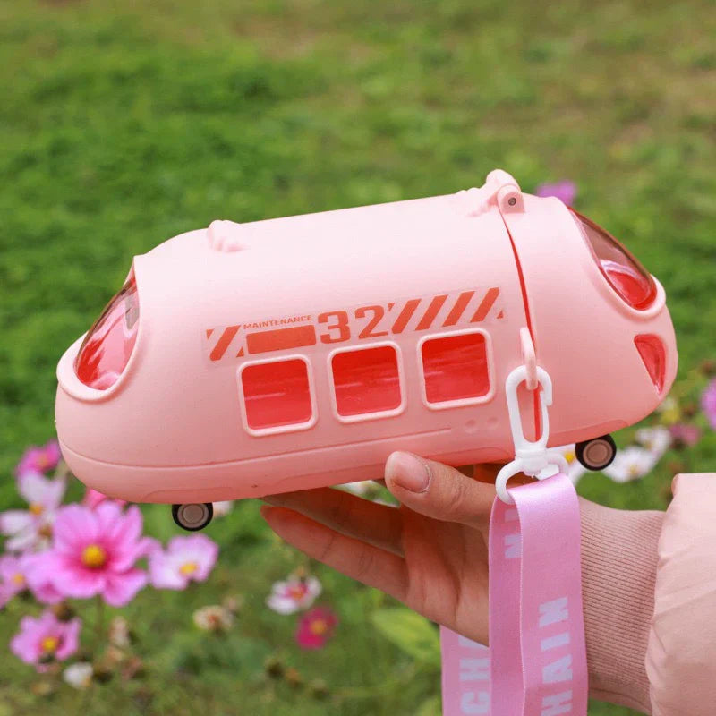 Cute Train Shape Travel Water Bottle