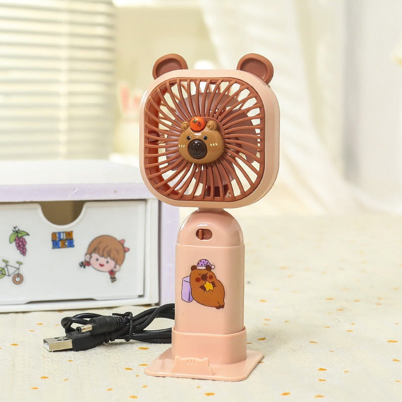 Rechargeable Mini Portable Fan with Mobile Holder