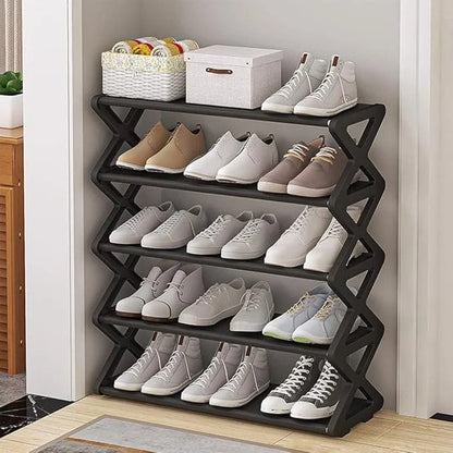 5 Layers Foldable Shoe Organizer Stand