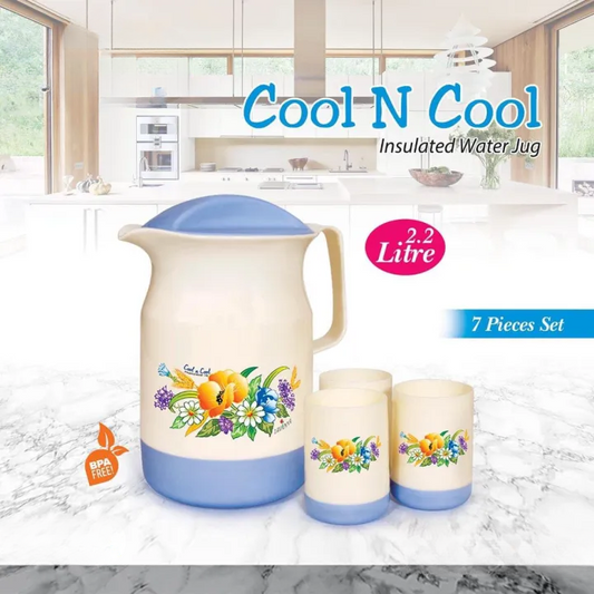 Insulated Water Jug Set (7 Pcs Set)