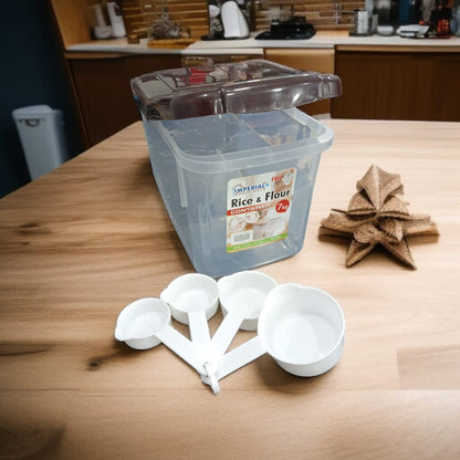 Rice And Flour Container With Wheel