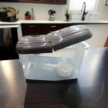 Rice And Flour Container With Wheel