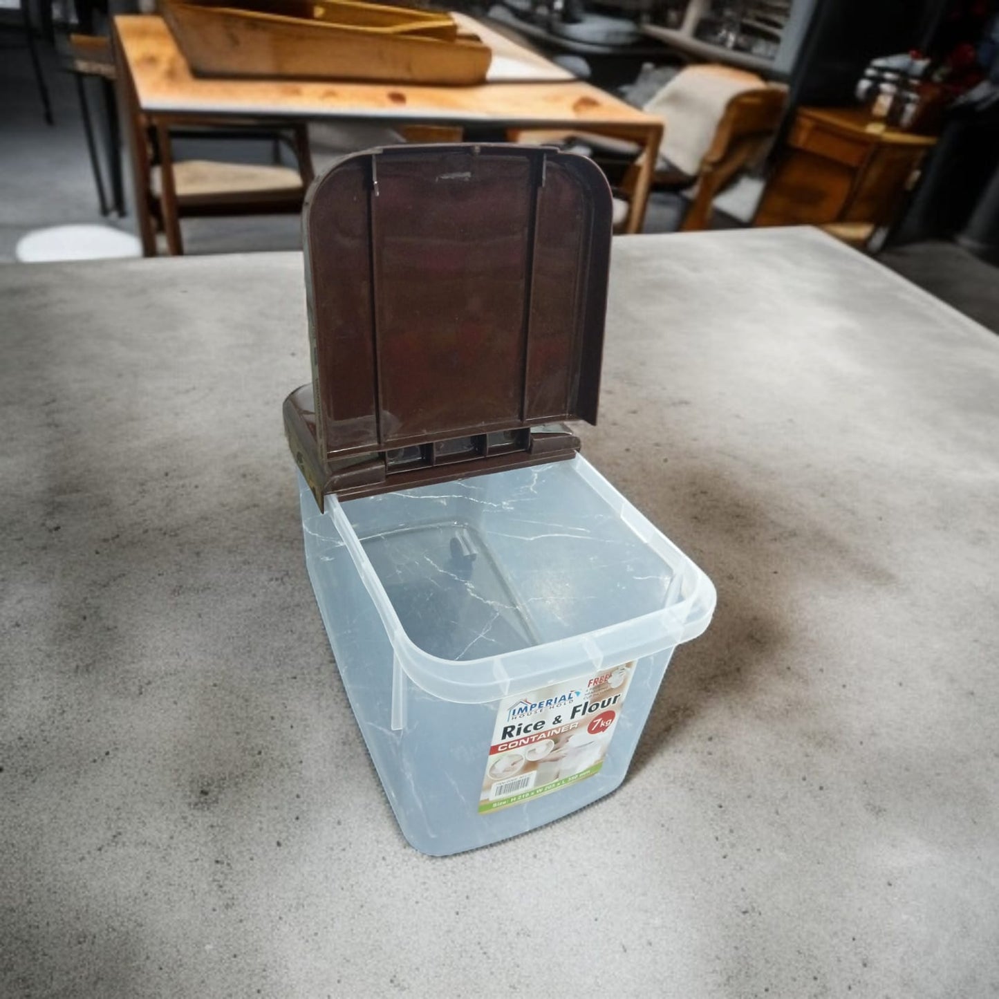 Rice And Flour Container With Wheel