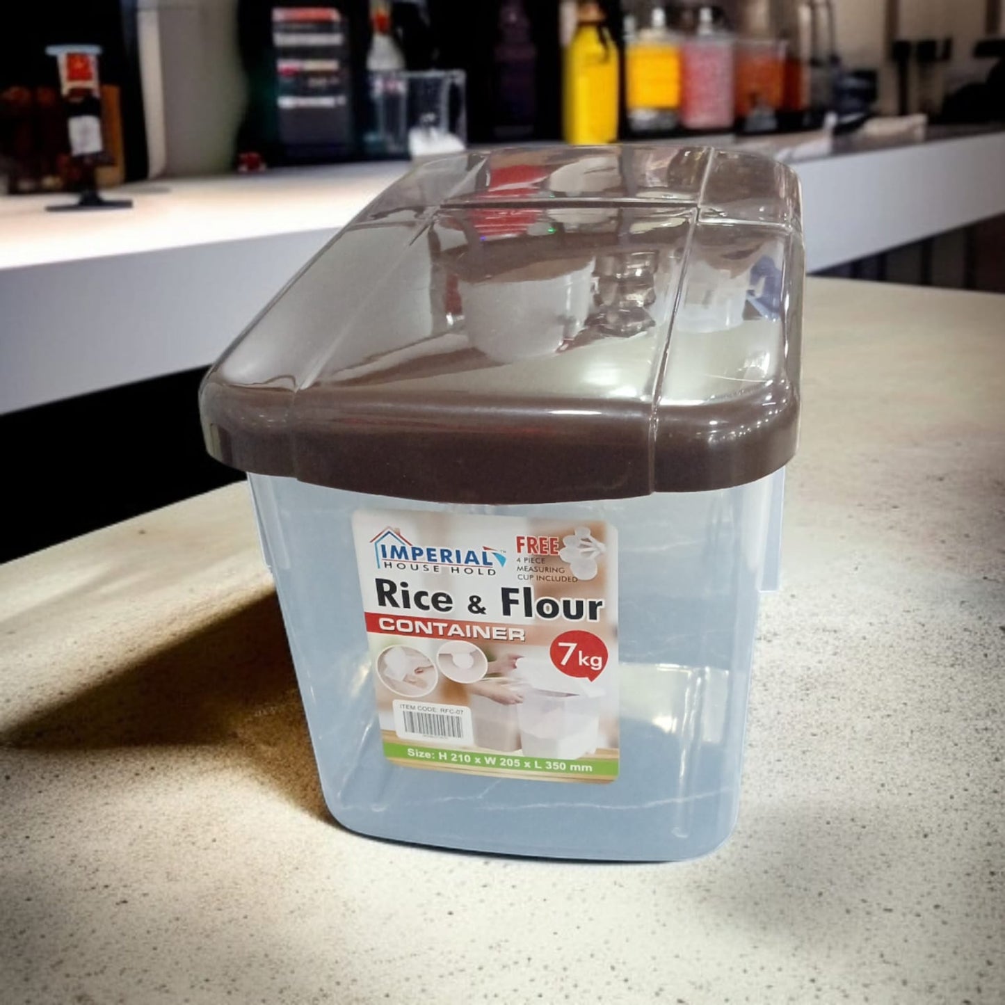 Rice And Flour Container With Wheel