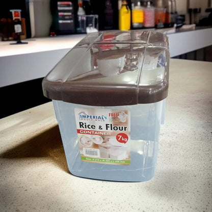 Rice And Flour Container With Wheel