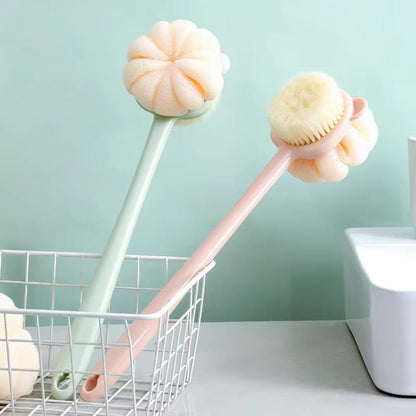 2 in 1 Long Handle Shower Body Brush Back Scrubber (Imported)