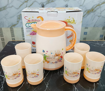 Insulated Water Jug Set (7 Pcs Set)