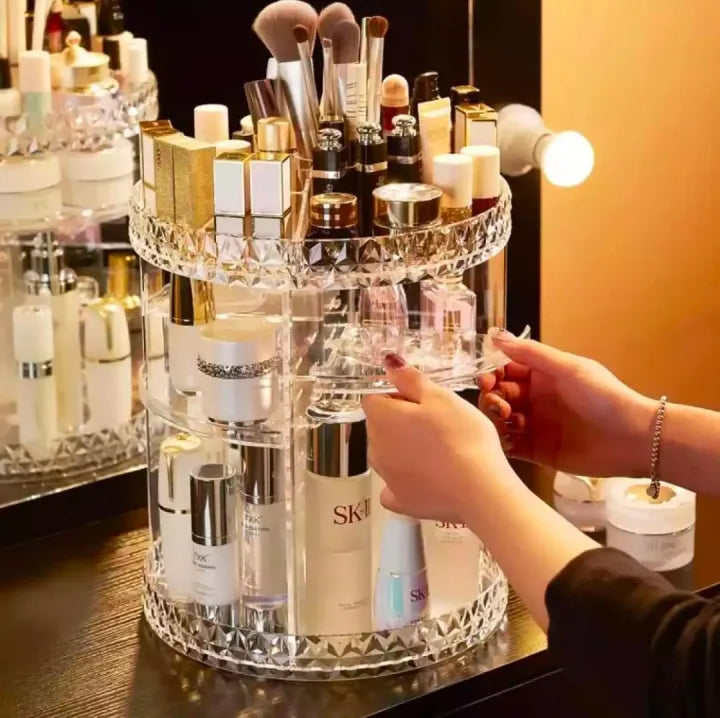 360° Rotating Makeup Organizer
