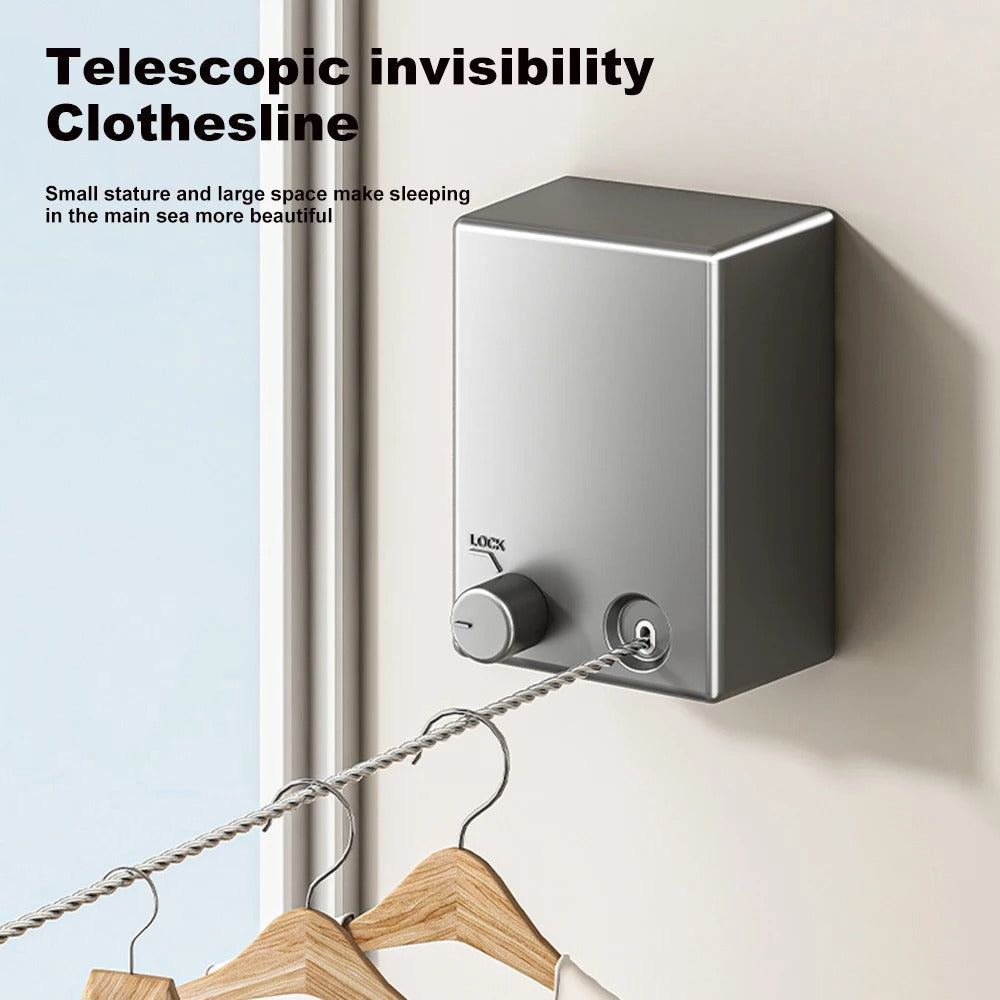 Stainless Steel Concealed Retractable Clothesline