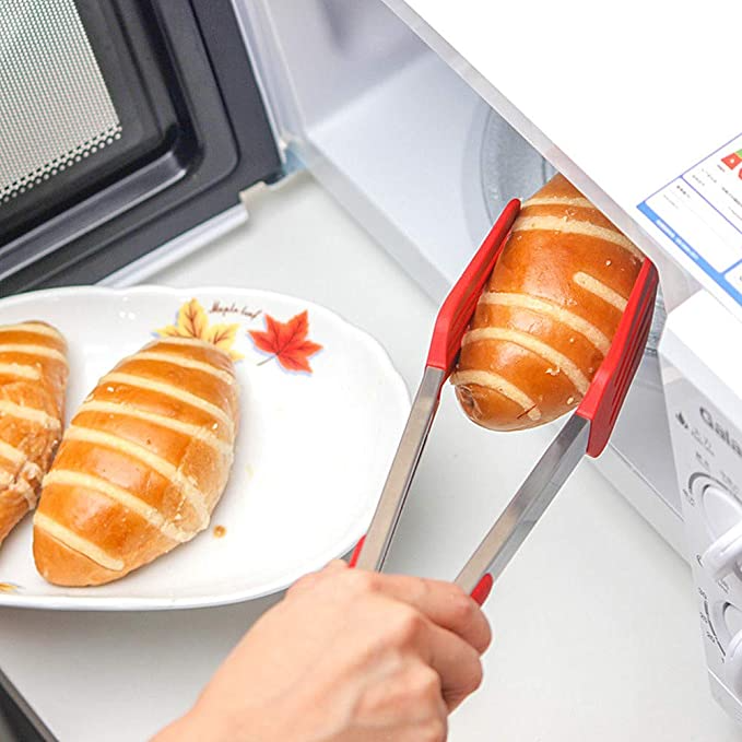 Long Handle No-Stick BBQ Grilling Kitchen Tongs.