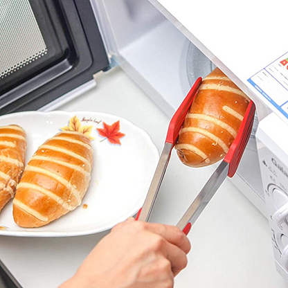 Long Handle No-Stick BBQ Grilling Kitchen Tongs.