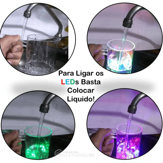 Rainbow Color Magic Cup with LED Light: Brighten Up Your Drink Experience