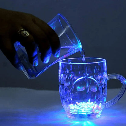 Rainbow Color Magic Cup with LED Light: Brighten Up Your Drink Experience