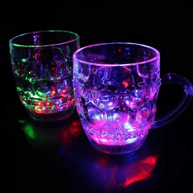 Rainbow Color Magic Cup with LED Light: Brighten Up Your Drink Experience