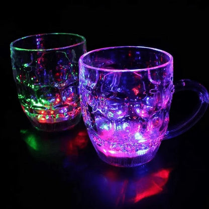 Rainbow Color Magic Cup with LED Light: Brighten Up Your Drink Experience