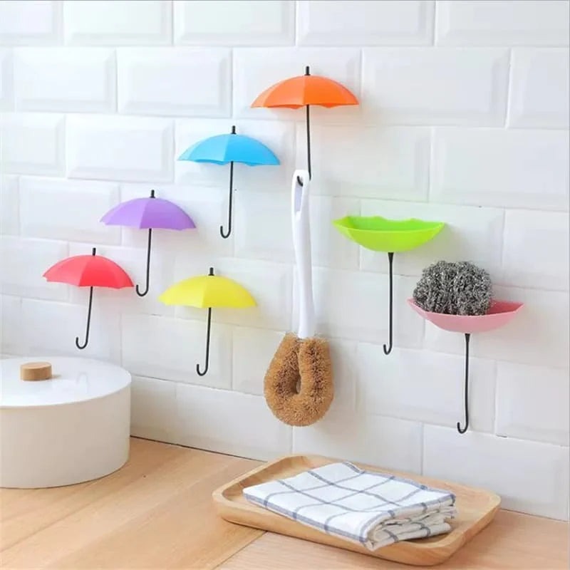 Pack Of 3 Stick Wall Mounted Umbrella Hook