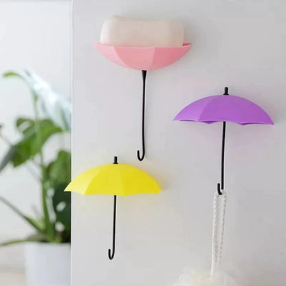 Pack Of 3 Stick Wall Mounted Umbrella Hook