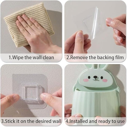 Wall Mounted Cartoon Rabbit Brush Holder