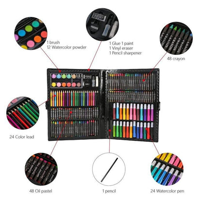 168 Piece Art Set Drawing and Painting Set for Kids