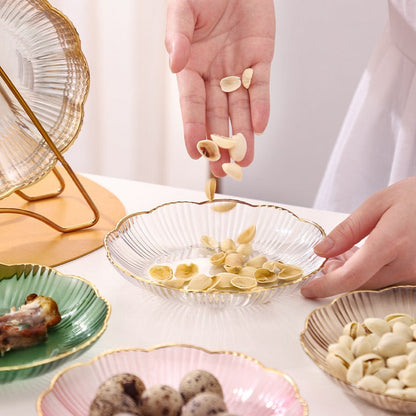 Acrylic Unbreakable Flower Shape Tray