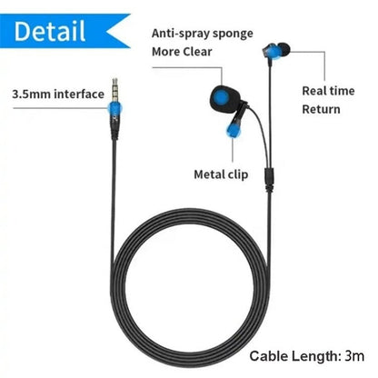 2 IN 1 Microphone with Earphone