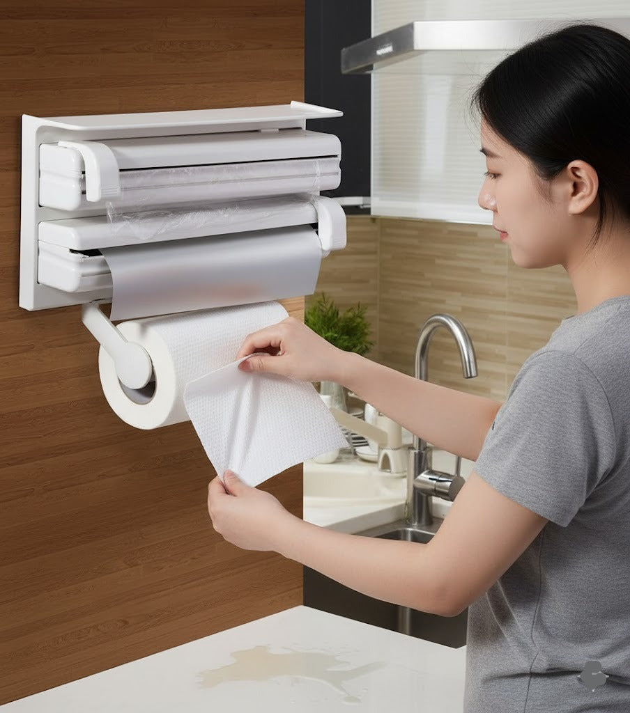 3 In 1 Kitchen Triple Paper Dispenser