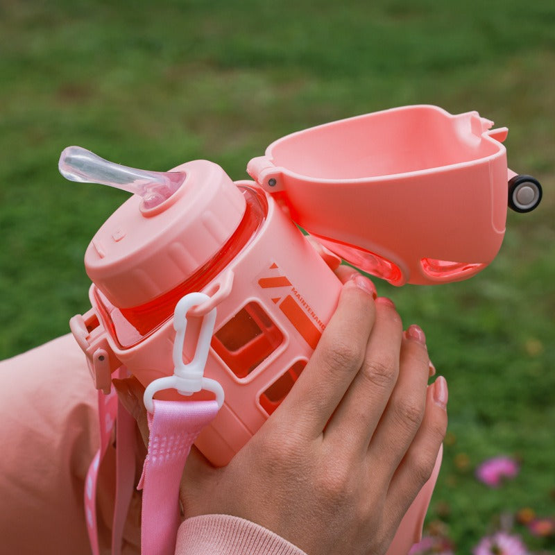 Cute Train Shape Travel Water Bottle